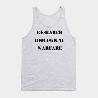 Research Biological Warfare Weapons - Depopulation is on the Agenda - Don't Take the Vaccine Tank Top